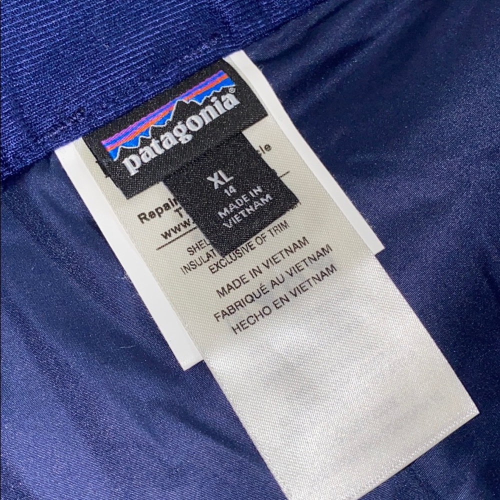 patagonia kids XL snow pants